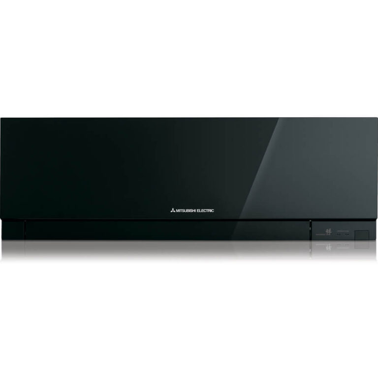 Mitsubishi Kirigamine Zen MSZ-EF42VEB crni model montiran u moderno uređenoj prostoriji