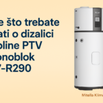 Obitelj koristi toplu vodu zahvaljujući PTV dizalici topline M7-R290