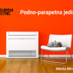 Dvostruki ispuh Mitsubishi parapetnog klima uređaja za ravnomjerno grijanje