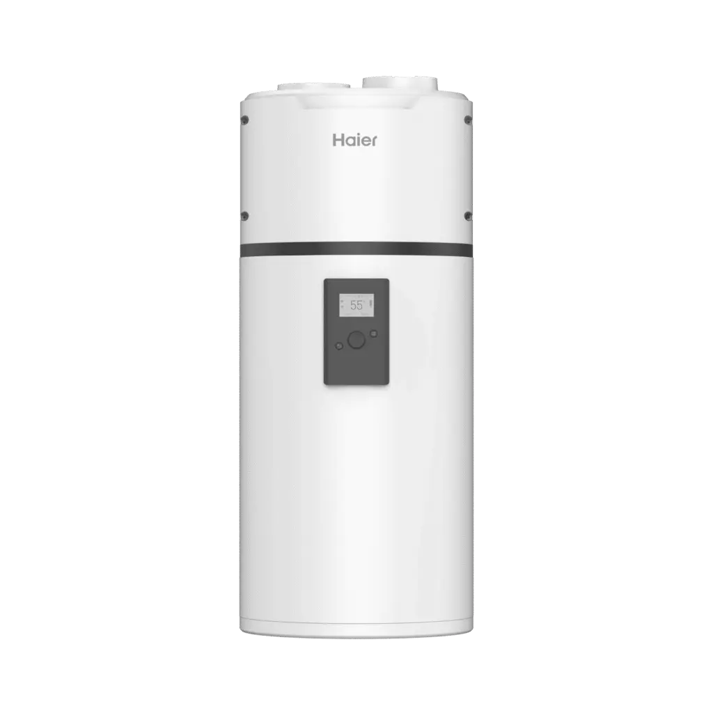 Haier PTV HP150M8-9 zidna dizalica topline za potrošnu toplu vodu sa spremnikom od 149 litara. Energetski razred A+, prirodni rashladni medij R290, WiFi upravljanje putem hOn aplikacije, sterilizacija vode do 75°C i ušteda energije do 78%.