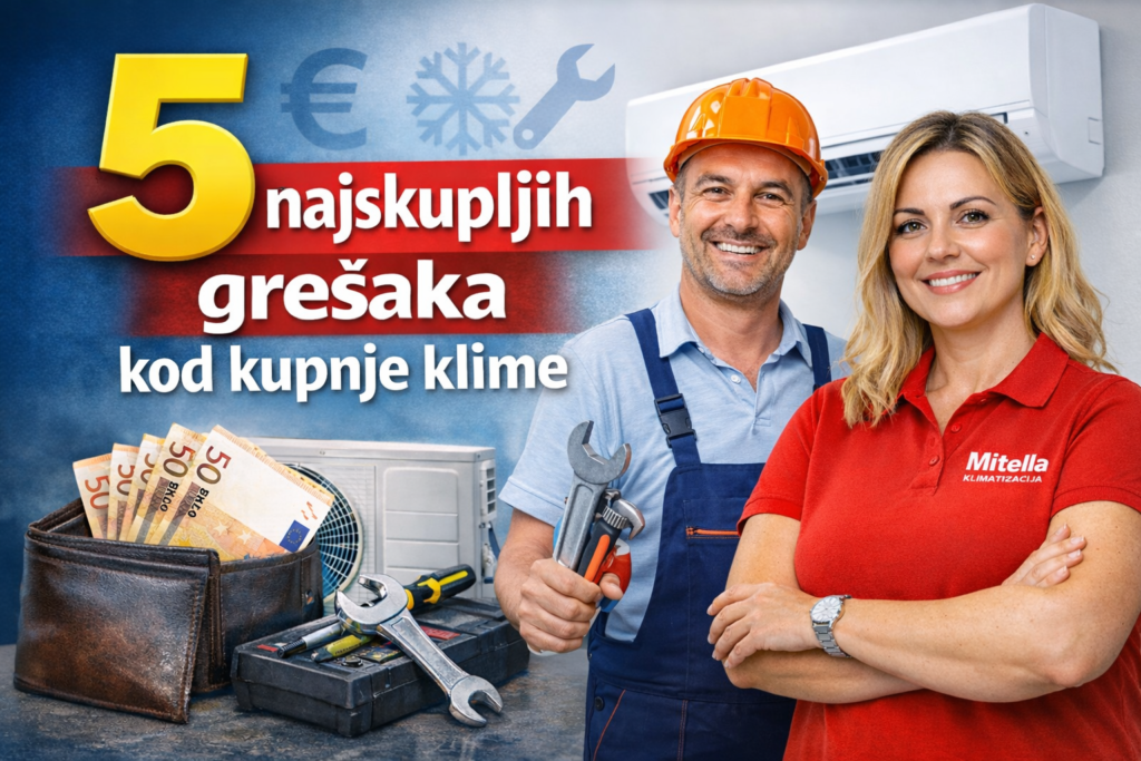 5 najskupljih grešaka kod kupnje klime – stručni vodič Mitella Klimatizacija Solin