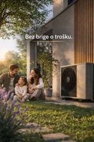 dizalice topline za grijanje doma – obitelj uživa u toplom domu uz vanjsku jedinicu i niske troškove energije