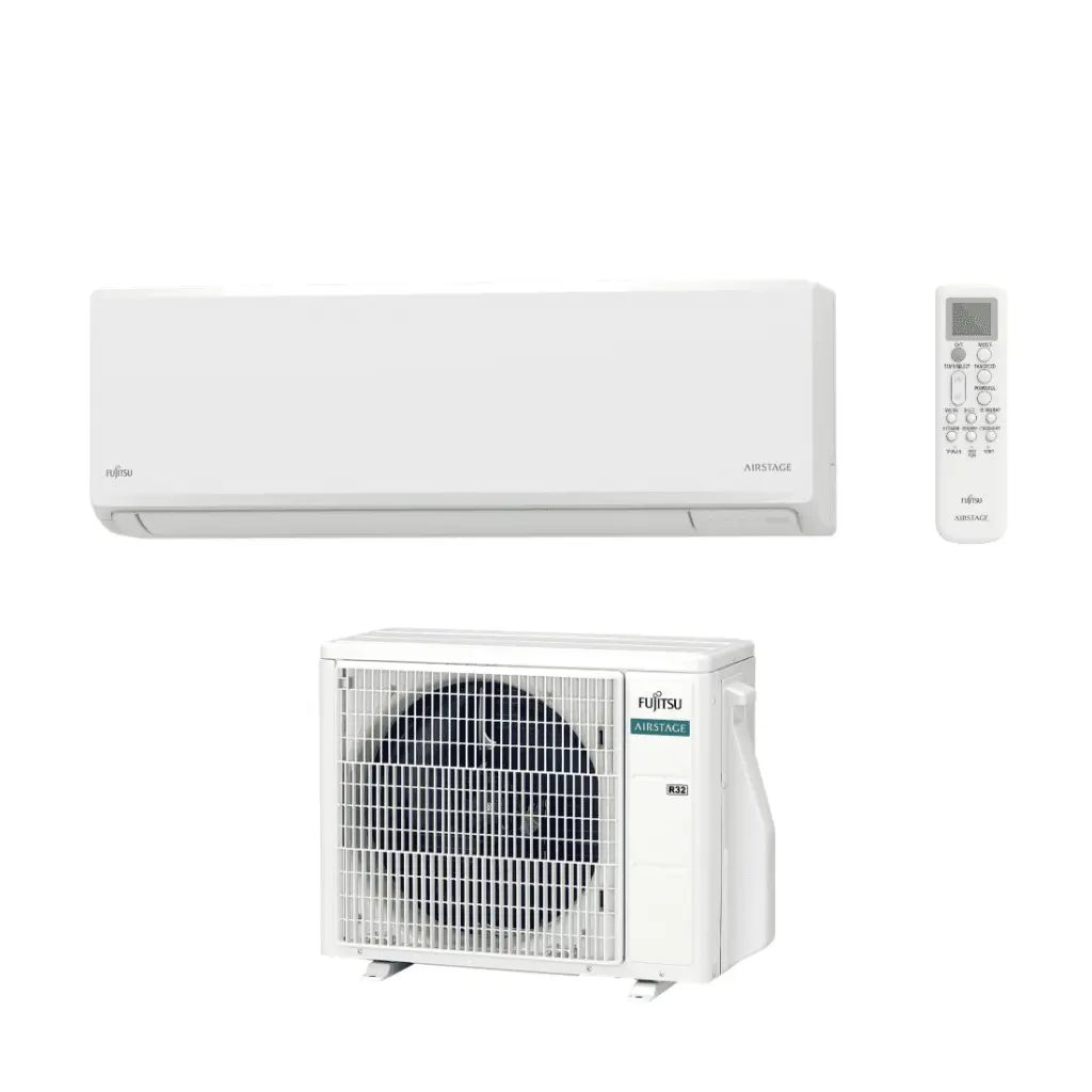 Fujitsu Super Compact Inverter 3.4 kW klima uređaj u modernom dnevnom boravku
