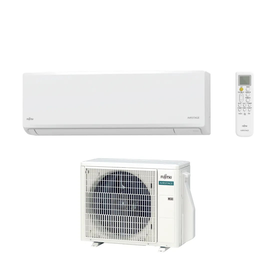 Fujitsu Super Compact Inverter 3.4 kW klima uređaj u modernom dnevnom boravku