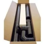 Dimovodni set inox fi 80 za Centrometal ZV16 ZV20 i ZV24 peći na pelete