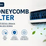 Honeycomb filter u klima uređaju za uklanjanje prašine i čišći zrak u domu